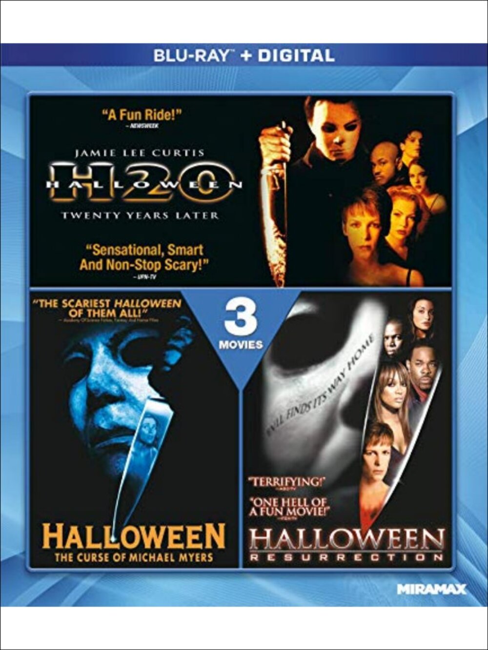Halloween 3-Movie Collection Blu-ray Digital Horror Films